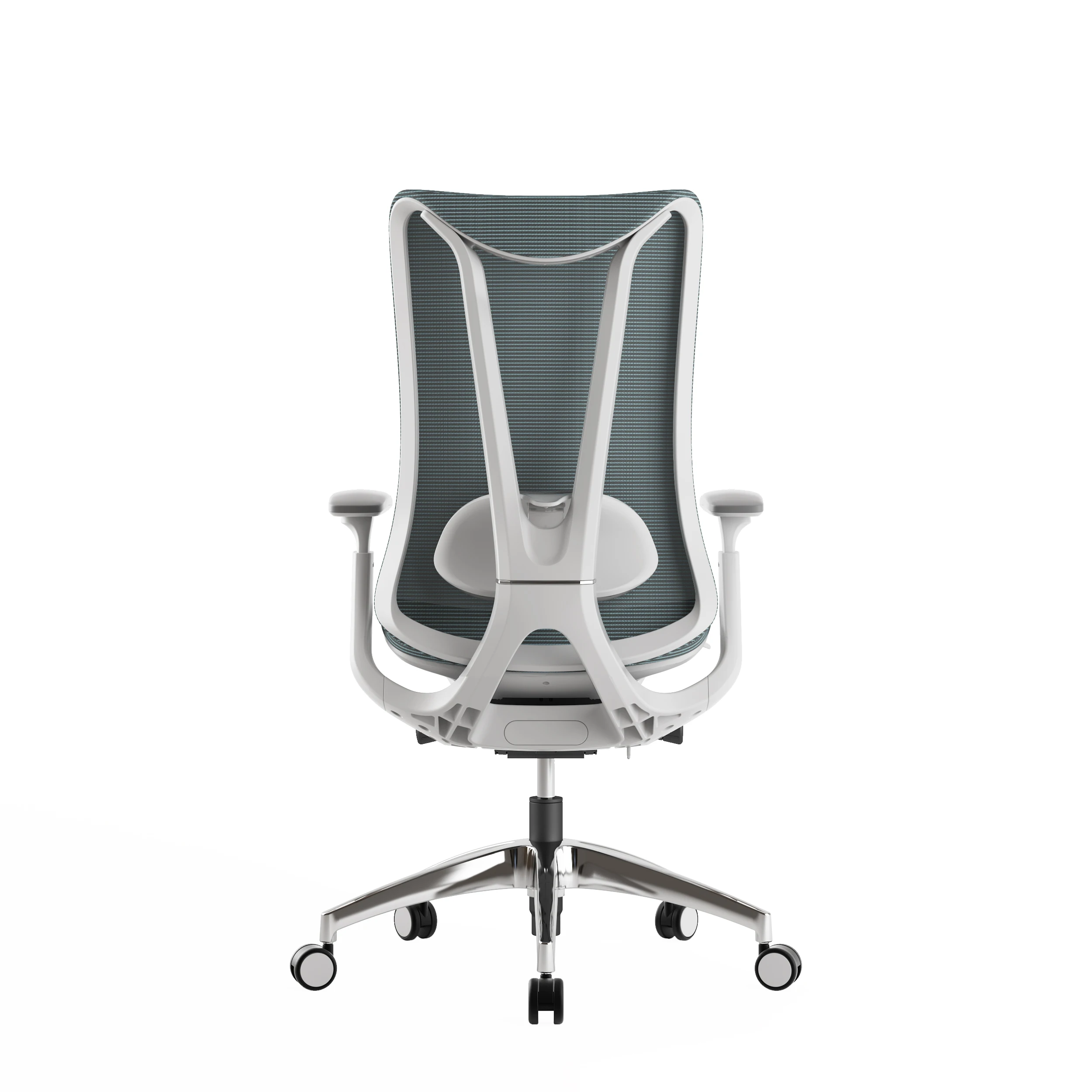 Mesh Headrest And Lumbar Support Aluminium Base Office Chair supplier