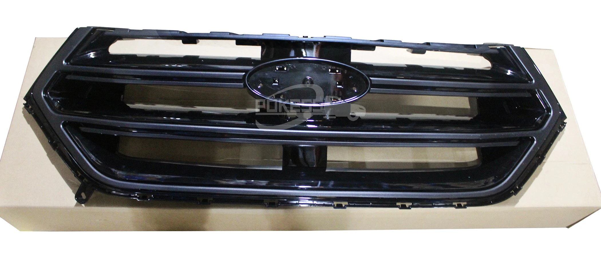 Factory Outlet High Quality Car Grille Sports Black With Camera Hole O... — 2