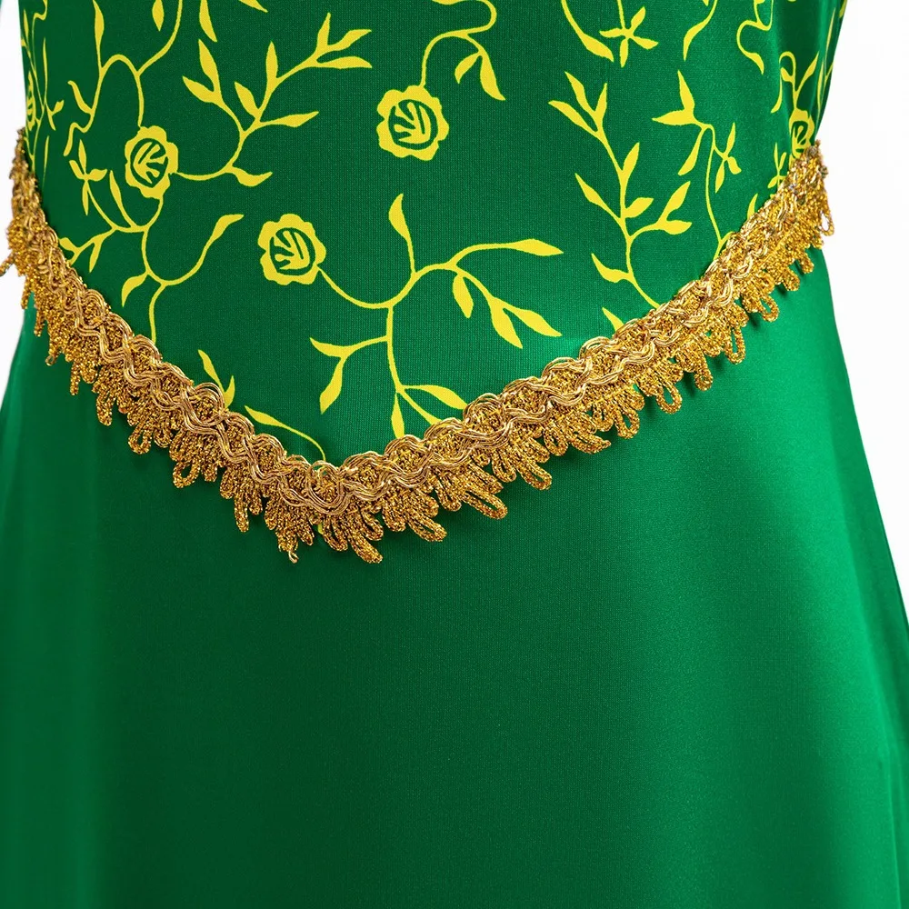 Adult Women Green Velvet Cosplay Princess Dress for Halloween Adult Women Green Velvet Cosplay Princess Dress for Halloween