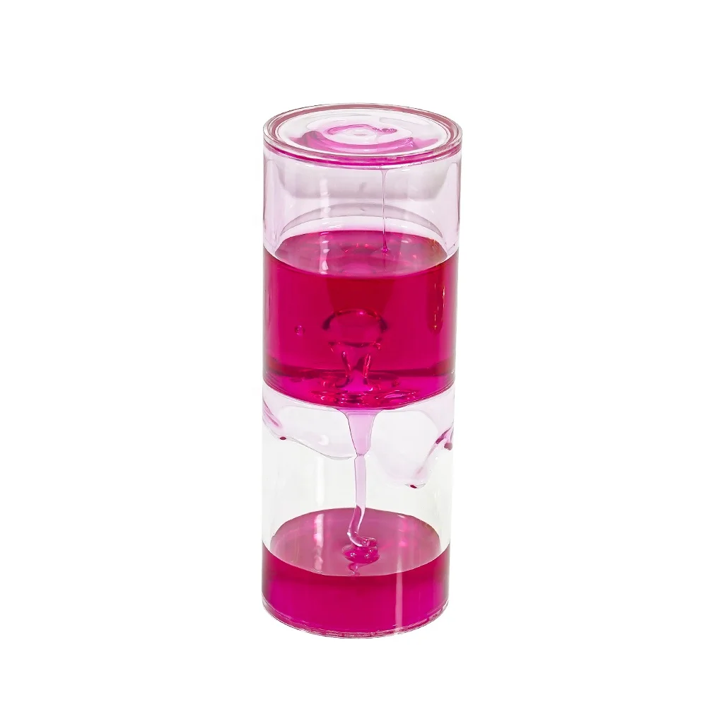 Liquid Timer Oil Hourglass Sand Timer Sensory Ooze Tube for Gifts Toys Office Decoration