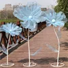Blue with pole base
