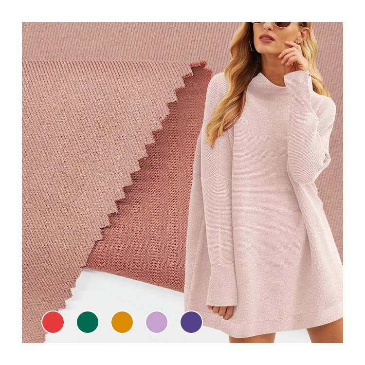 Soft Hand Feel Suede Fabric Double Material, Solid 95 Polyester 5 Spandex Material Double Suede Fabric/