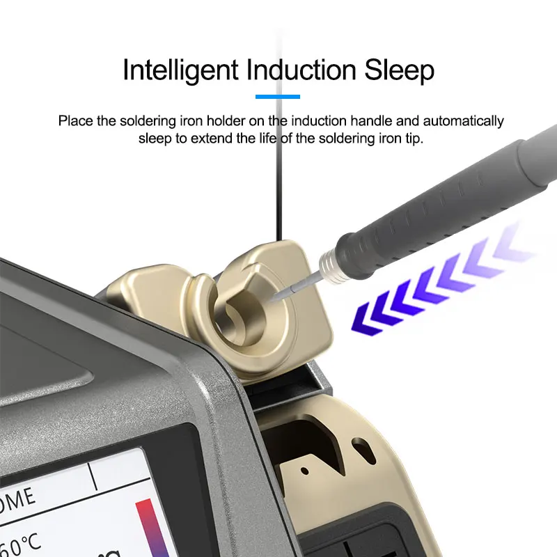 Sunshine H3 Rework Station T210 Handle High Voltage 80W Intelligent Welding Station Automatic Sleep Welding for PCB Repair