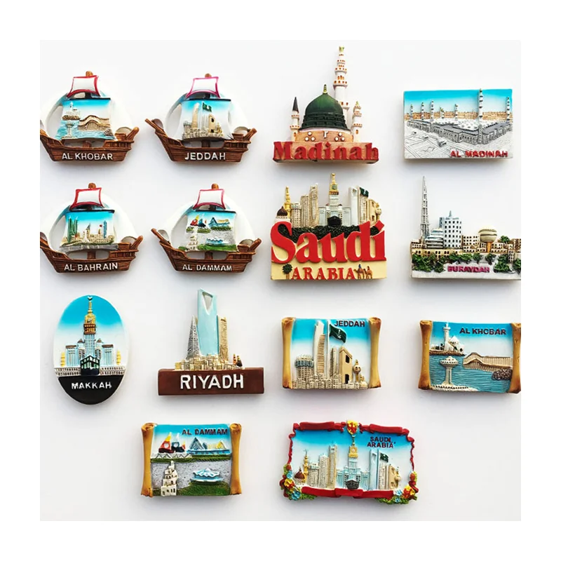 Wholesale Tourist Souvenir Resin Dubai Fridge High Quality Epoxy