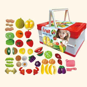 Early Learning Toy 50 Pieces Fruit Cutting Set Plastic PP  Kitchen & Food Toys