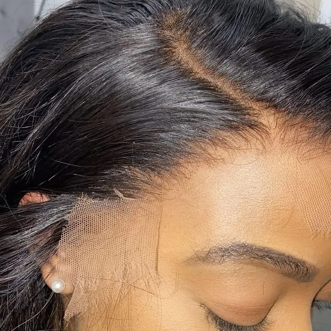 Body Wave Frontal 13x4 Lace Frontals PrePlucked Transparent Lace Closure Human Hair Nutural Black_voghion.com
