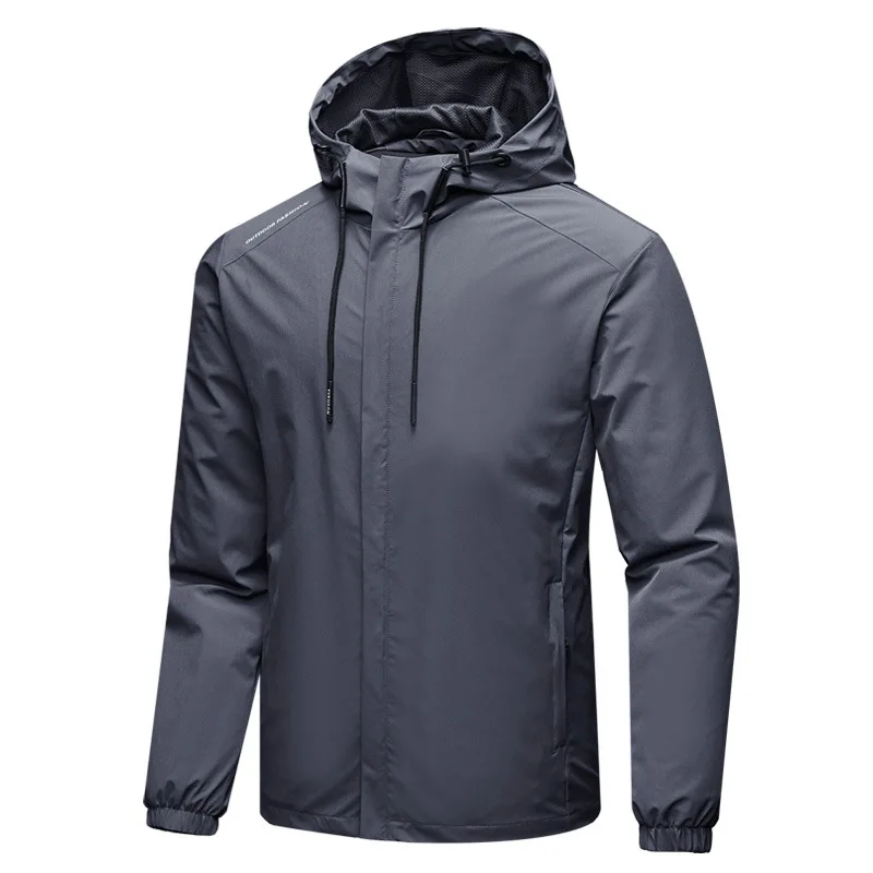 Custom Outdoor Waterproof Running Polyester Windbreaker Jacket For Men_voghion.com