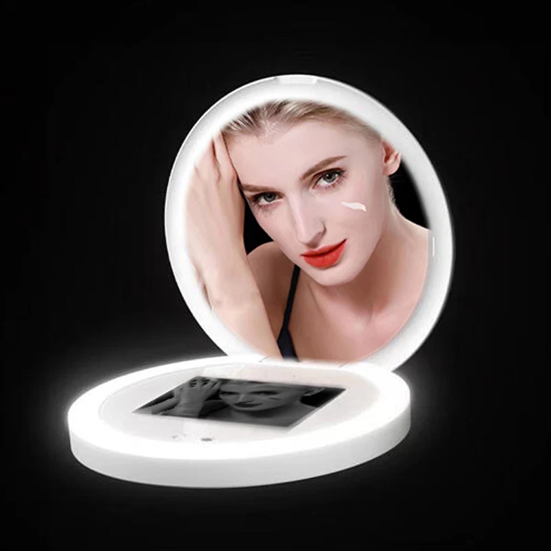 Продвижение умное зеркало для макияжа led Видимый солнцезащитный крем уход за кожей обнаружения средство снятия с зеркалом УФ-камера