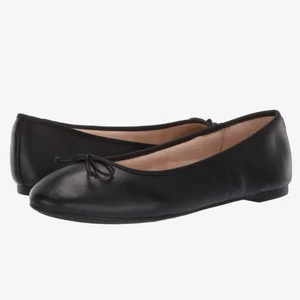 Factory Direct Sale Customized Genuine Leather Shoes Women Cow Leather Ballet Flats Shoes