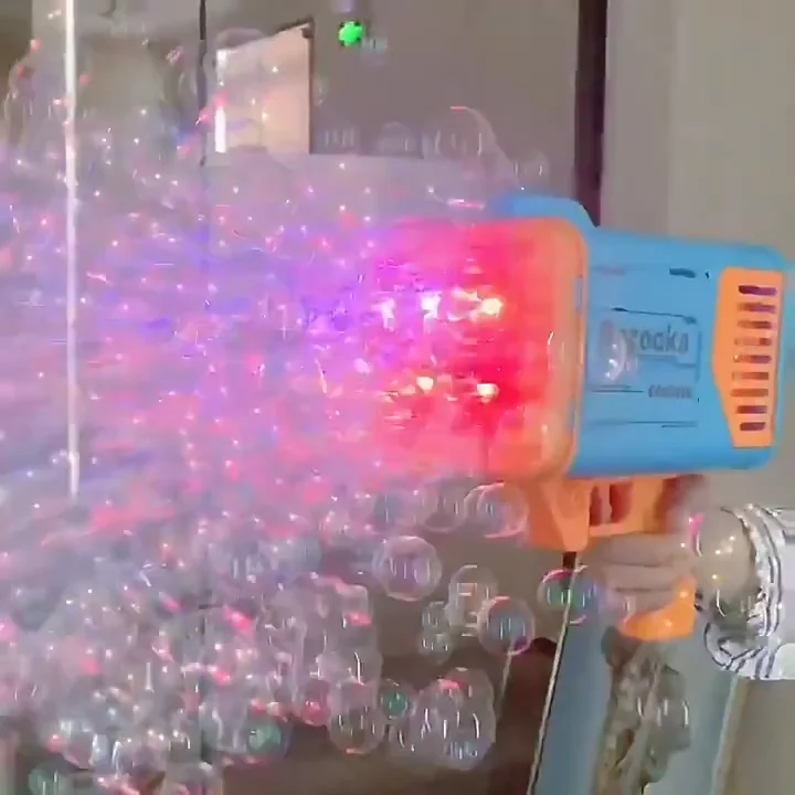Пузырьковый пистолет Power force с 77 отверстиями bazooka mega light up