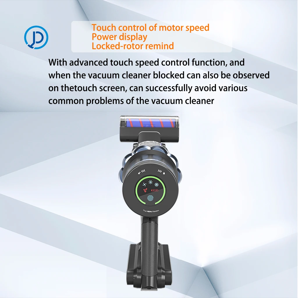 Deep Clean Ash Upright Cordless Vacuum Cleaner Powerful Portable Vacuum