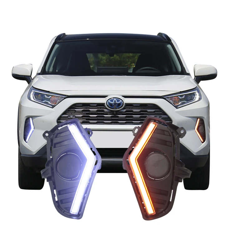 For Toyota Rav4 Led Drl Daytime Running Lights Fog Light Set 2019 2020