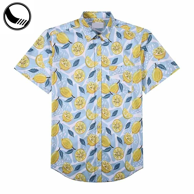 BETHERIVAL Button Down Fashion Summer Flower Print Casual Hawaiian Shirts Mens Short Sleeve supplier