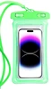 Funda impermeable para teléfono Bubble, verde.