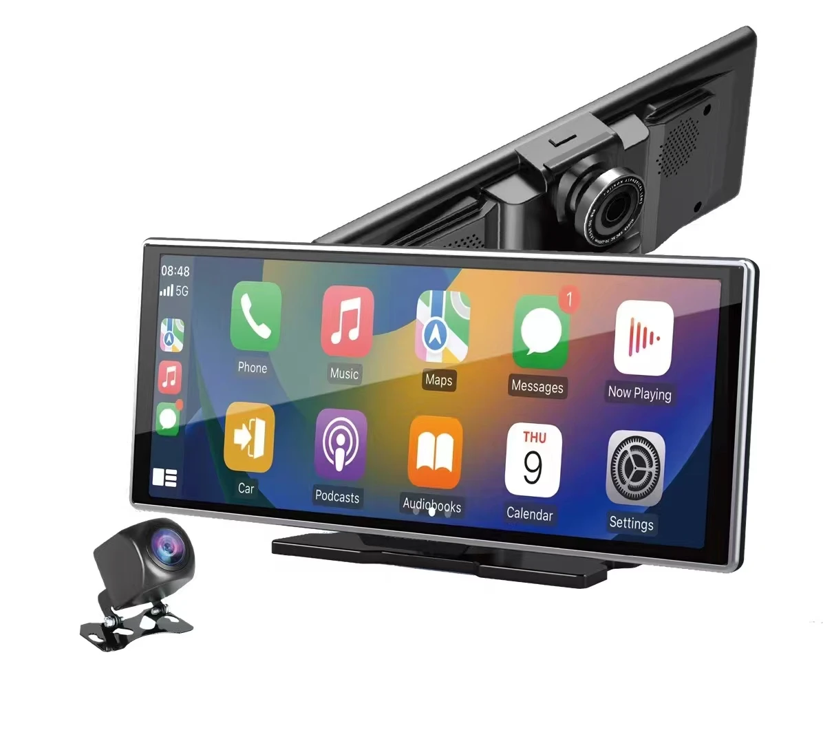11.26 Inch Portable Carplay Screen with Dual Wifi, 1080P DVR