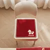 Red rocking horse [faux cashmere for warmth and slip resistance]