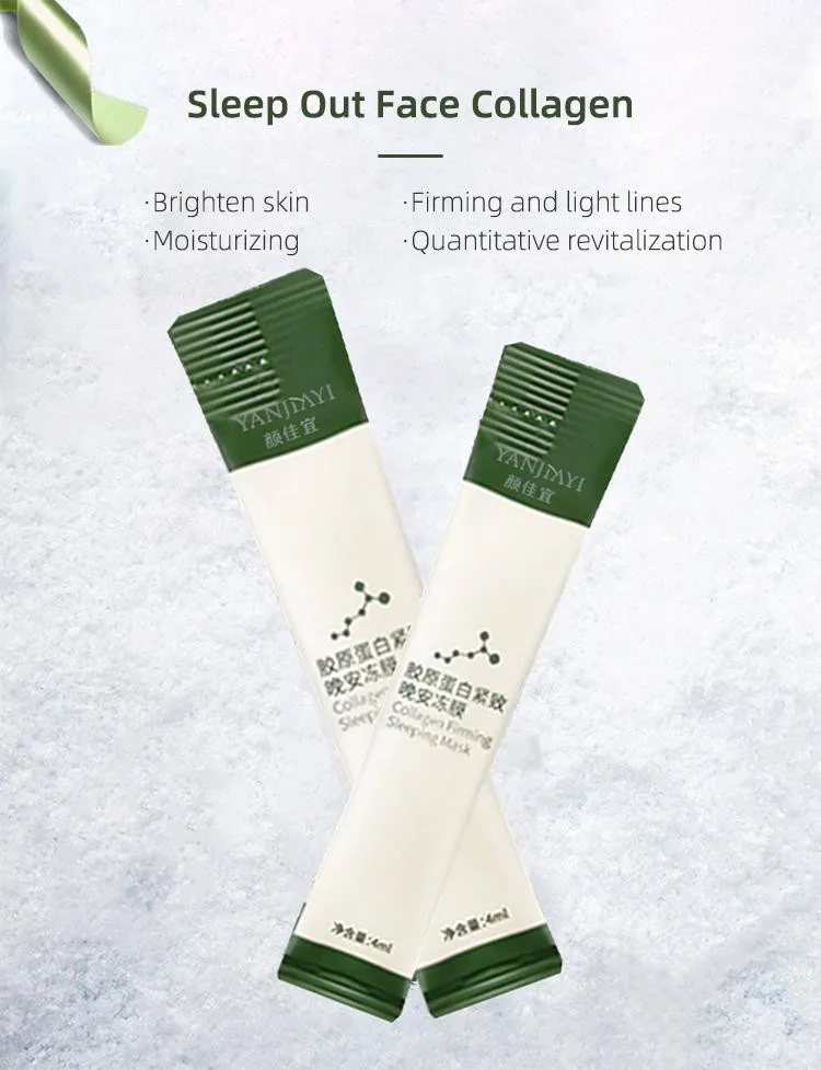 Collagen Firming Sleeping Mask Yanjiayi 20pcs Bag Supplier Of Collagen