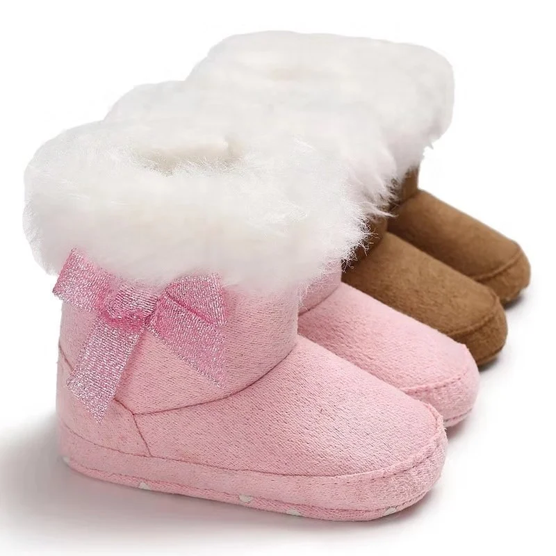 infant fluffy boots