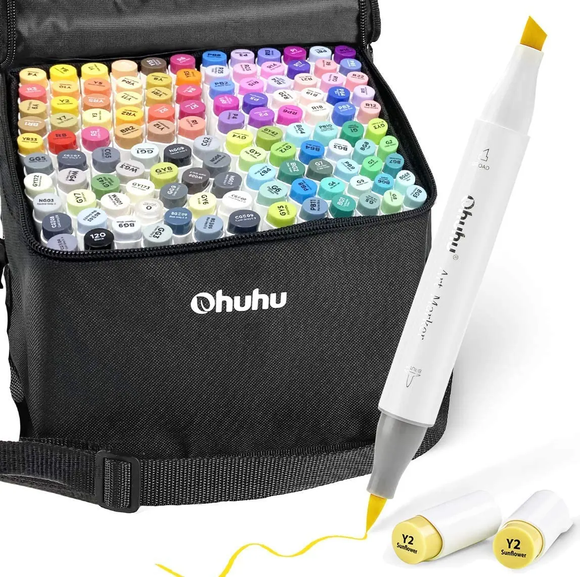 Ohuhu 120色マーカーセット Amazon.co.jp: アートマーカーペン 120色 Ohuhu 水性ペン カラー