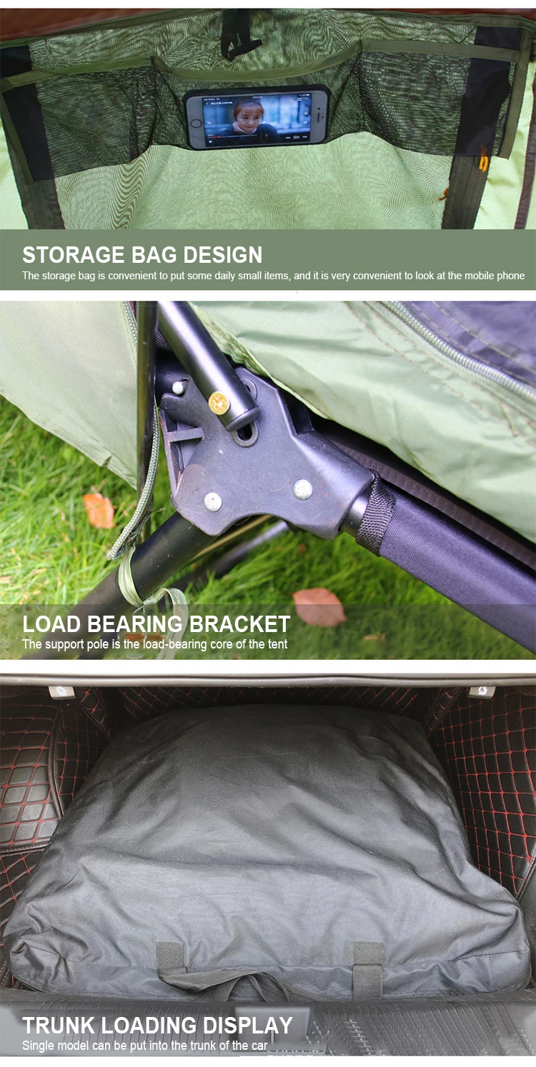 Two Person Men Pop,Up Ground Cot Tent Ultralight Folding Tent Camping