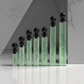 Fragrance Refillable Slim Round Mini 0.5ml 1ml 1.5ml 2ml 3ml 5ml Portable Screw Sample Travel Glass Perfume Bottles