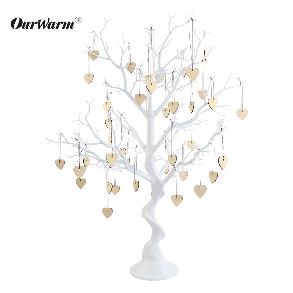 OurWarm свадебные принадлежности от производителя, искусственное белое пластиковое дерево, украшение стола, Свадебный центральный элемент