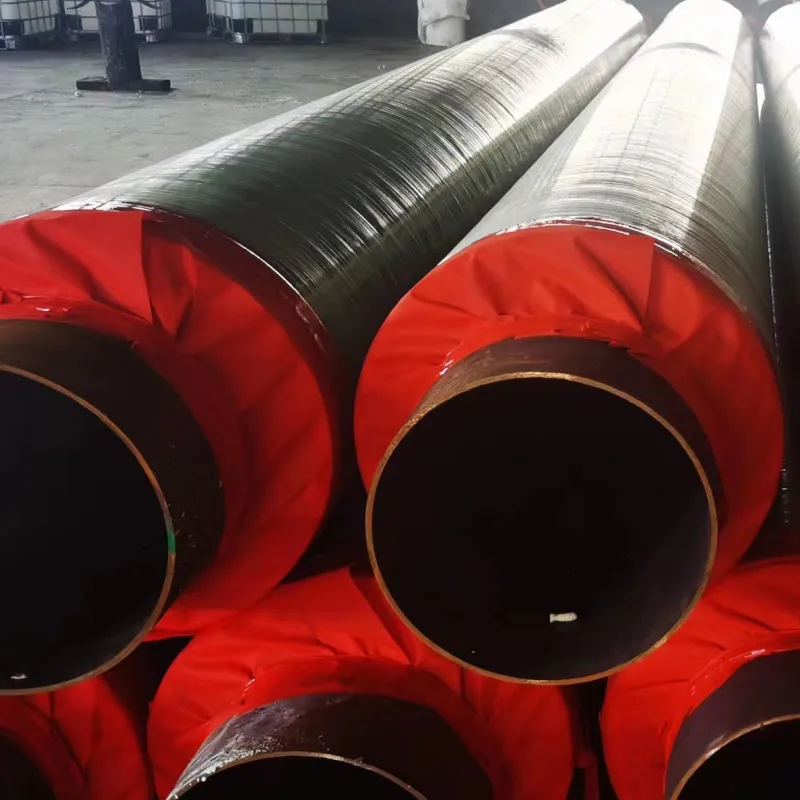 P235JH HDPE Polyurethane Foam Thermal Insulation Direct Buried ERW SAW Steel Pipe for Pipeline