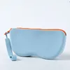 Two-tone blue (silicone zipper glasses case)