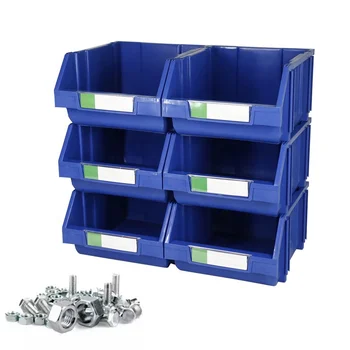 Durable Heavy Duty Large Size Warehouse and Garage Spare Parts Industrial  Stackable Plastic Storage Picking Bins for Tools - China Stack and Hang  Storage Bin, PP Shelf Bins