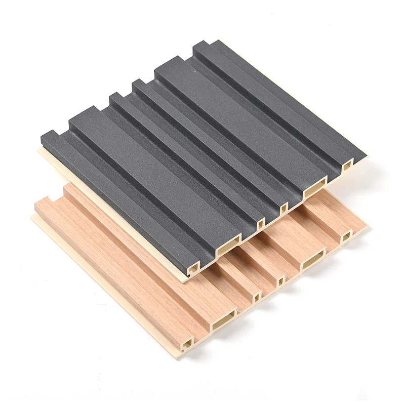 Wpc Wall Panel Wooden Grain Fluted Panel For Interior Decoration - Buy ...