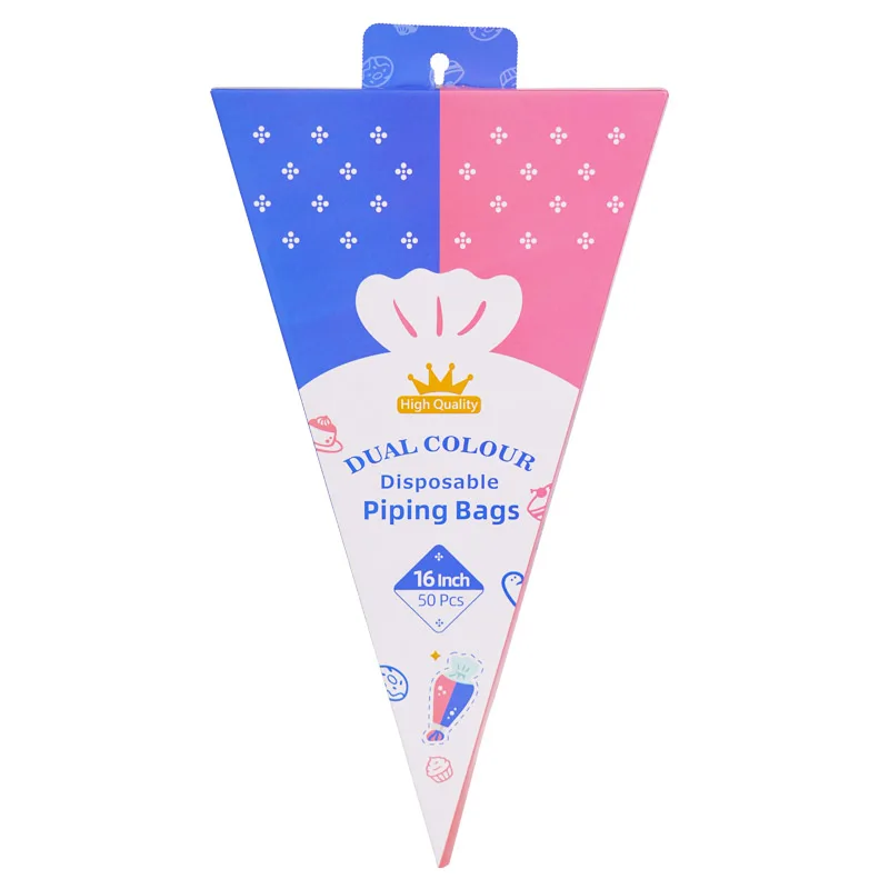 16 Inch Double Colour Piping Bags Set Disposable Non-stick Pastry