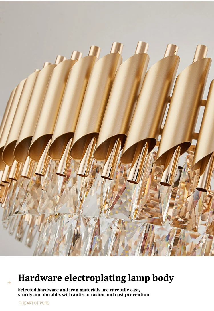 Project case easy to install modern fancy living room hotel lobby chandelier