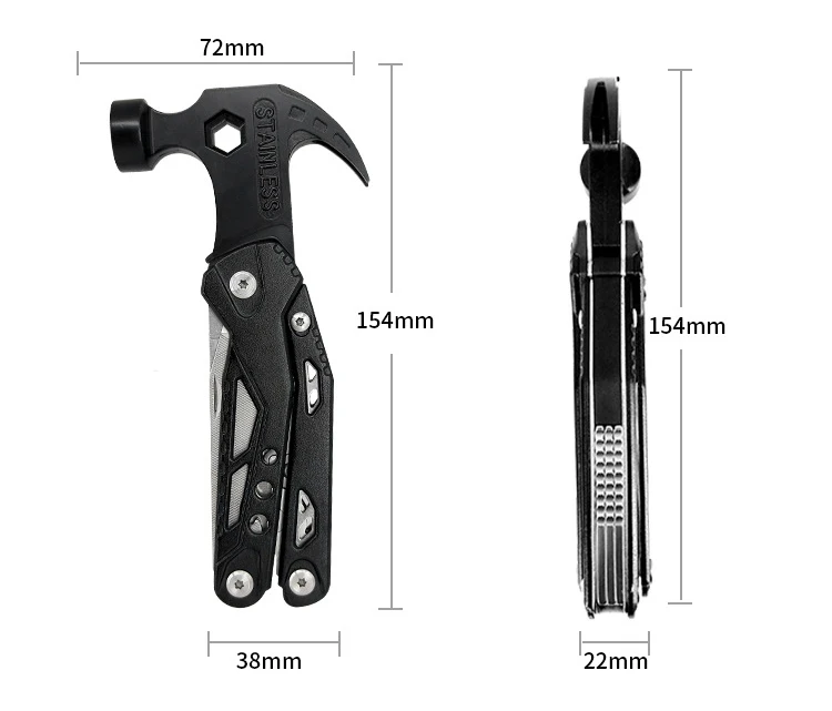 Small Hammer Multi-tool Hammer Multi-functional Mini Pliers Camping ...