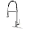 Robinets de cuisine CChrome avec plaque
