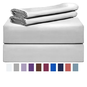 Ultra Smooth Eco Friendly 100% Bamboo Fiber Wholesale Organic 100% Bamboo Fiber Bedding Sheet Set