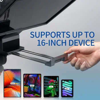 FEELWORLD TP16 16-inch Folding Teleprompter Supports up to 16"  Horizontal Vertical Tablet Prompting Studio detail image