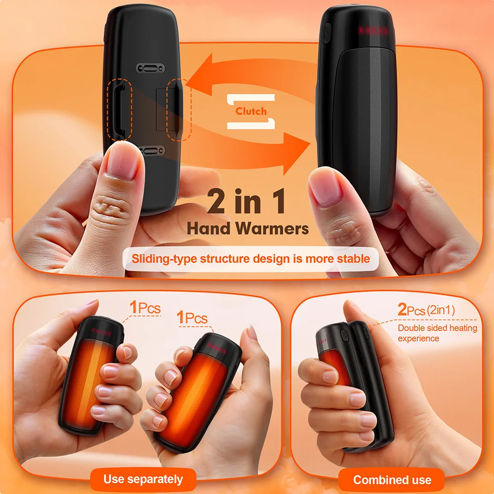 Hand Warmer, Portable, Battery, ABS+aluminium - detail 8