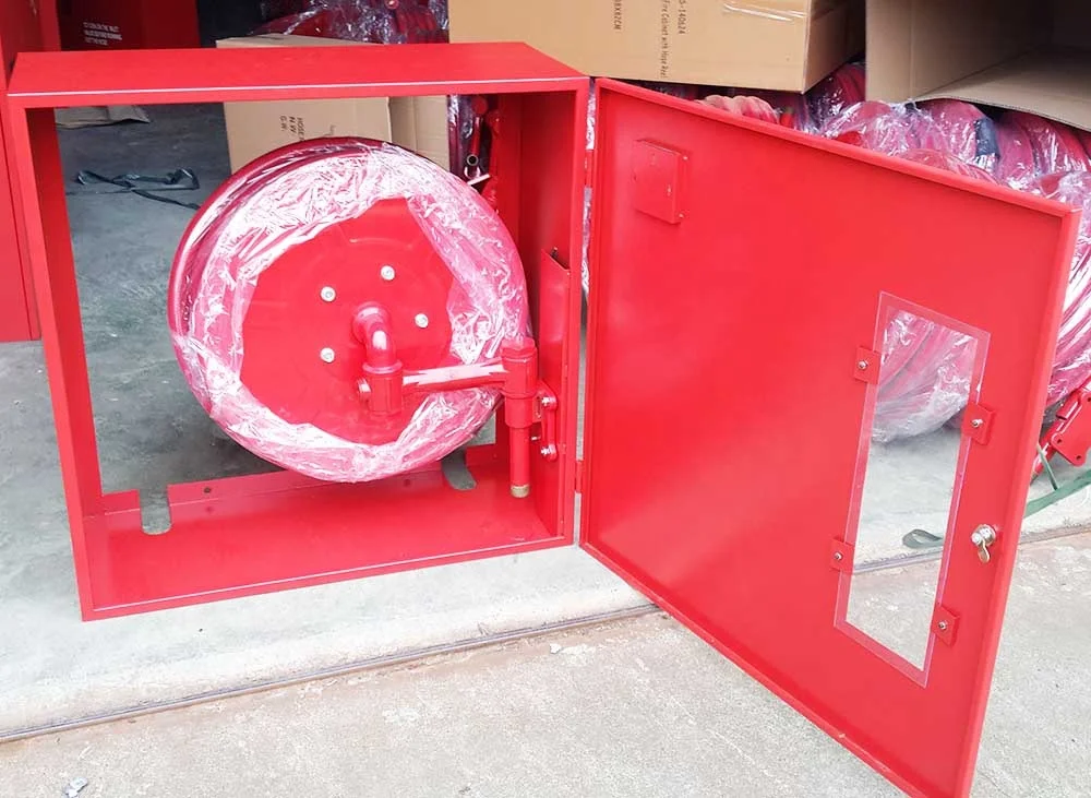 Fire Hose Box Fire Fighting Solution For Industrial Use Metal Carbon ...