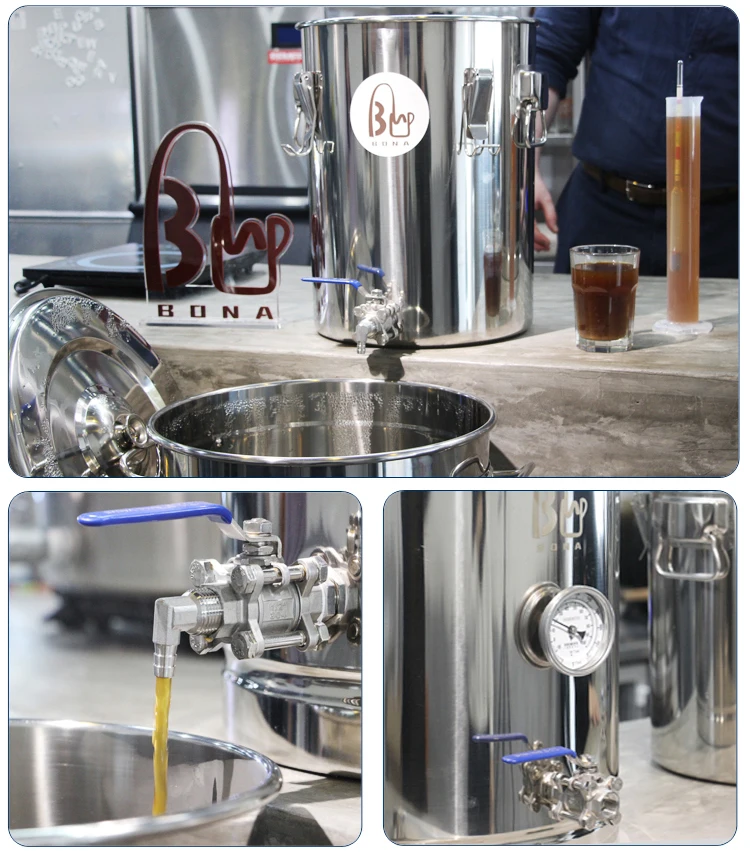 Stainless Steel 50l Beer Home Brewery Barrel Equipment Brew Boiler Pot