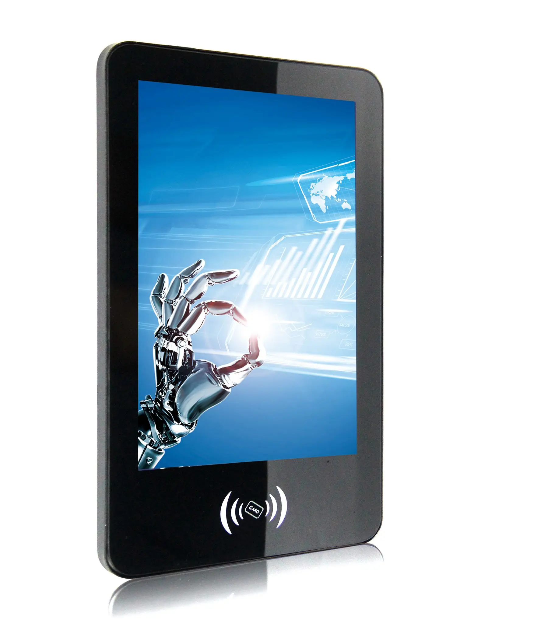 New Product 10.1 Inch Android Pc Touch Screen Monitor Lcd Display with Card Reader and Camera for Education Attendance