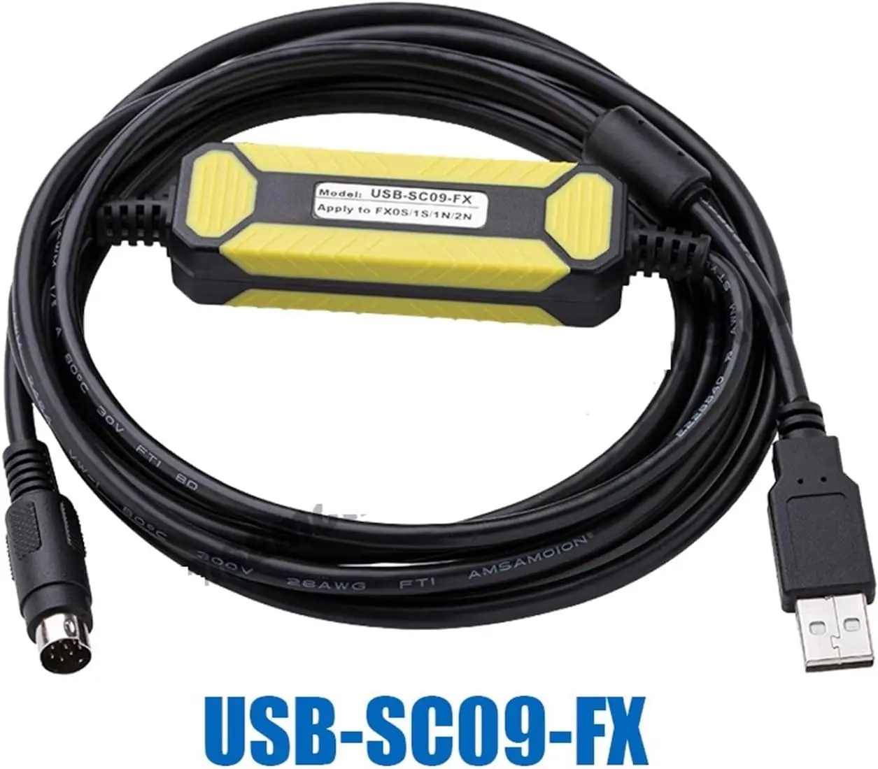 USB-SC09-FX for PLC Programming Cable Compatible FX-USB-AW FX2N/FX1N ...