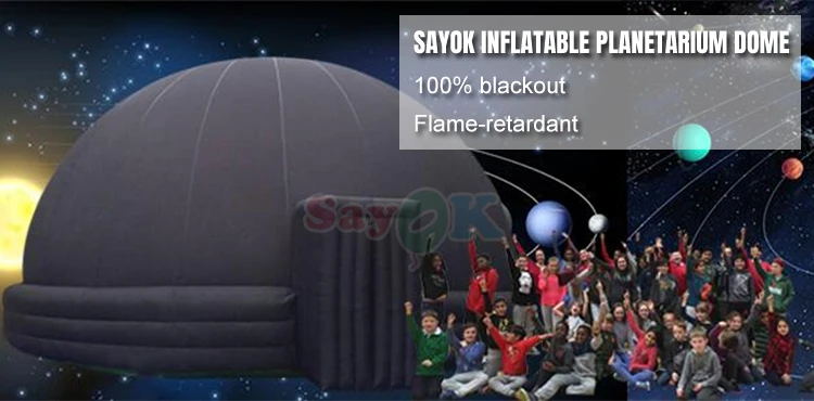 33ft Diameter 18.7ft Height Customizable Inflatable Planetarium Dome Portable Projection Dome for Schools and Planetariums