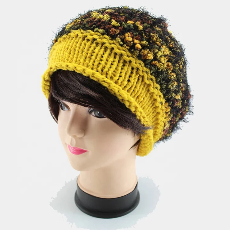 Hand Knitted Winter Beanie Hat 