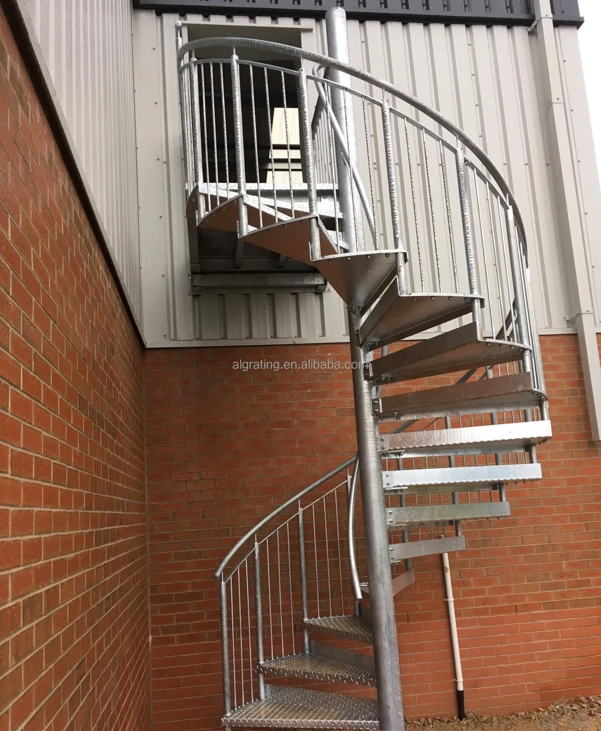 Outdoor Industrial Metal Staircase Galvanized Steel Stair Steel Ladder ...