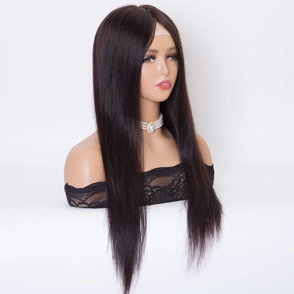 22 inch #2 color Fully hand tied silk top European virgin human hair toppers for women