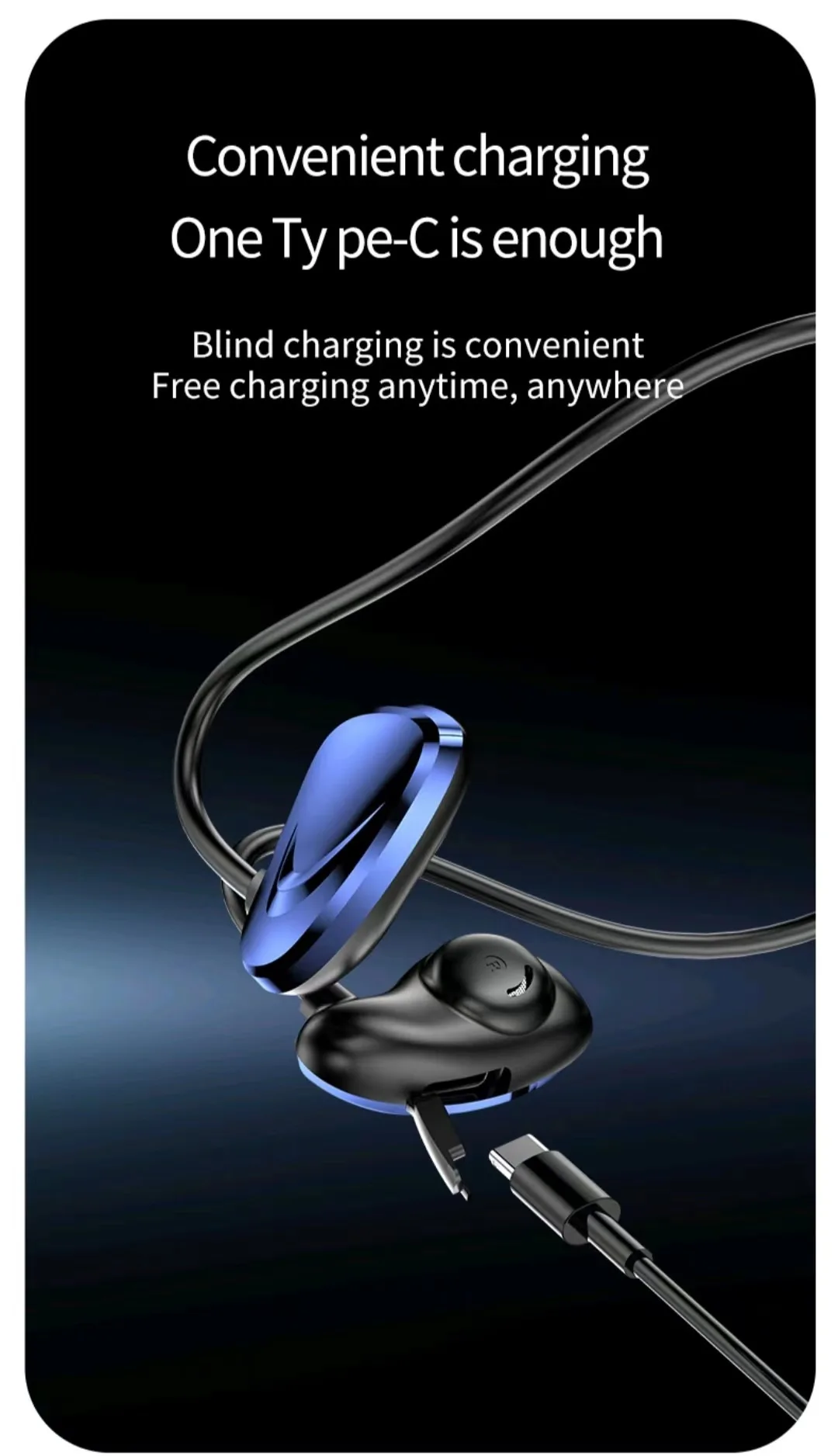 TWS Ture Wireless Earbuds KM-A60 Air Bone Conduction Comfortable on Ear Headphone