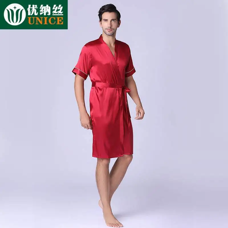 silk pajama set with robe