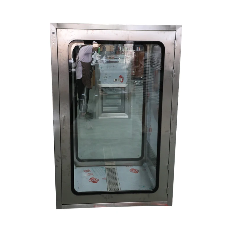 Stainless Steel Pass Box Static Type Electrical Interlock Clean Room Pass Through Box