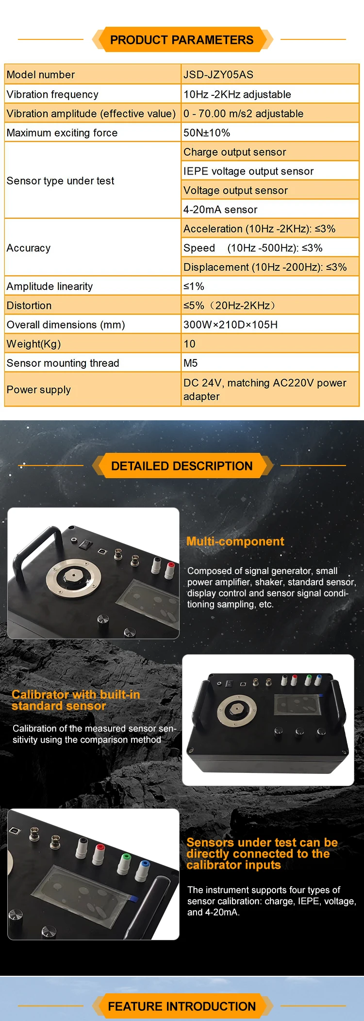 product convenient jsd jzy05as electronic vibration calibrator accurately measures vibration amplitude displacement acceleration-2