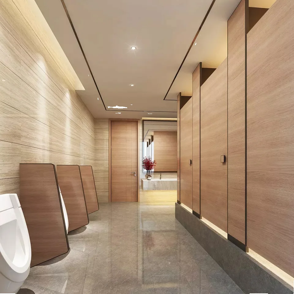 Direct Factory Manufactured Cartmay Modern Phenolic Toilet Cubicle HPL Partition Urinal Low Price Accessory for Hotels & Schools